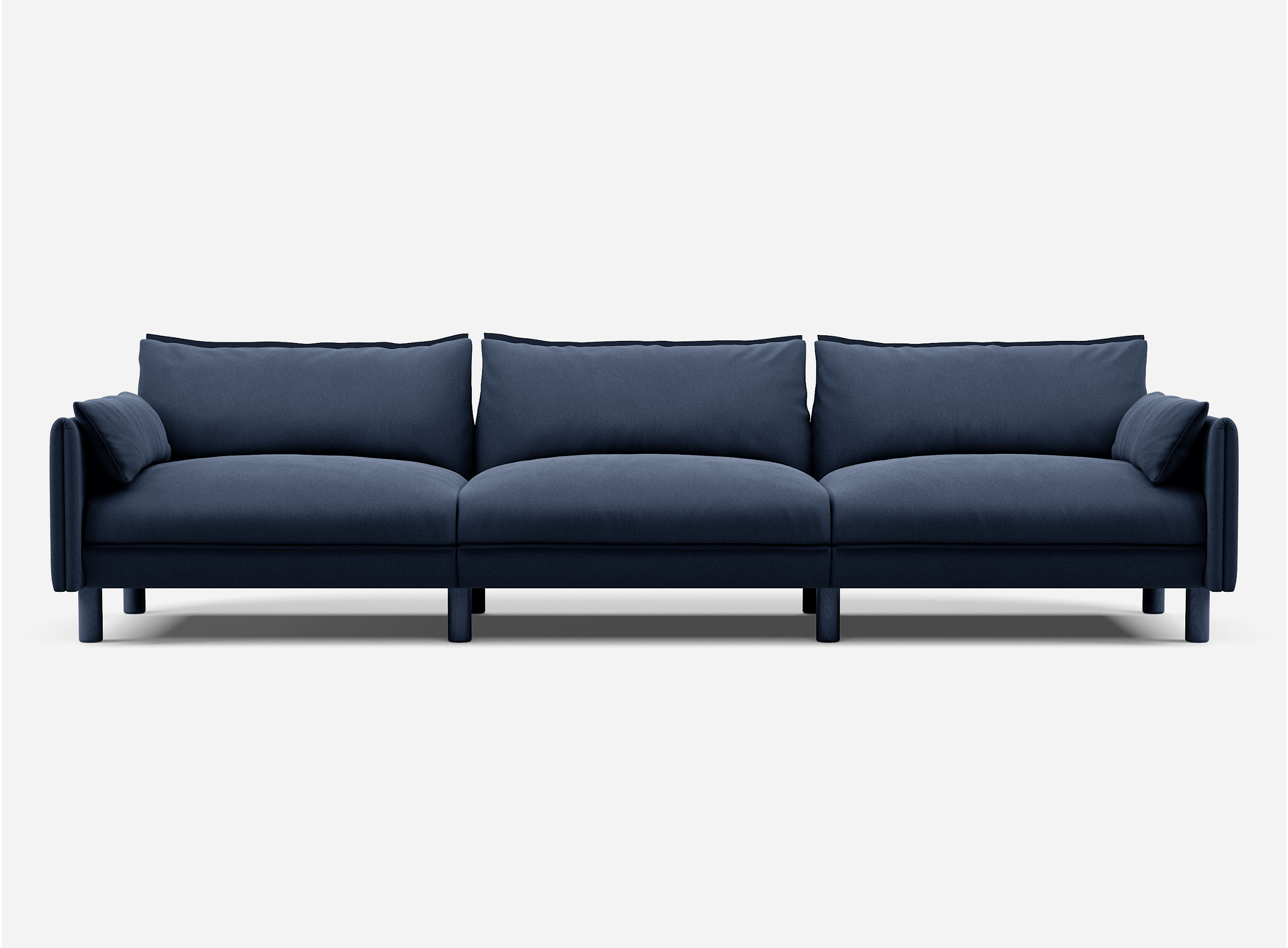 5 Seater Sofa | Cotton Navy - Cozmo @ Navy Cotton Jacket | Dark Blue Trim