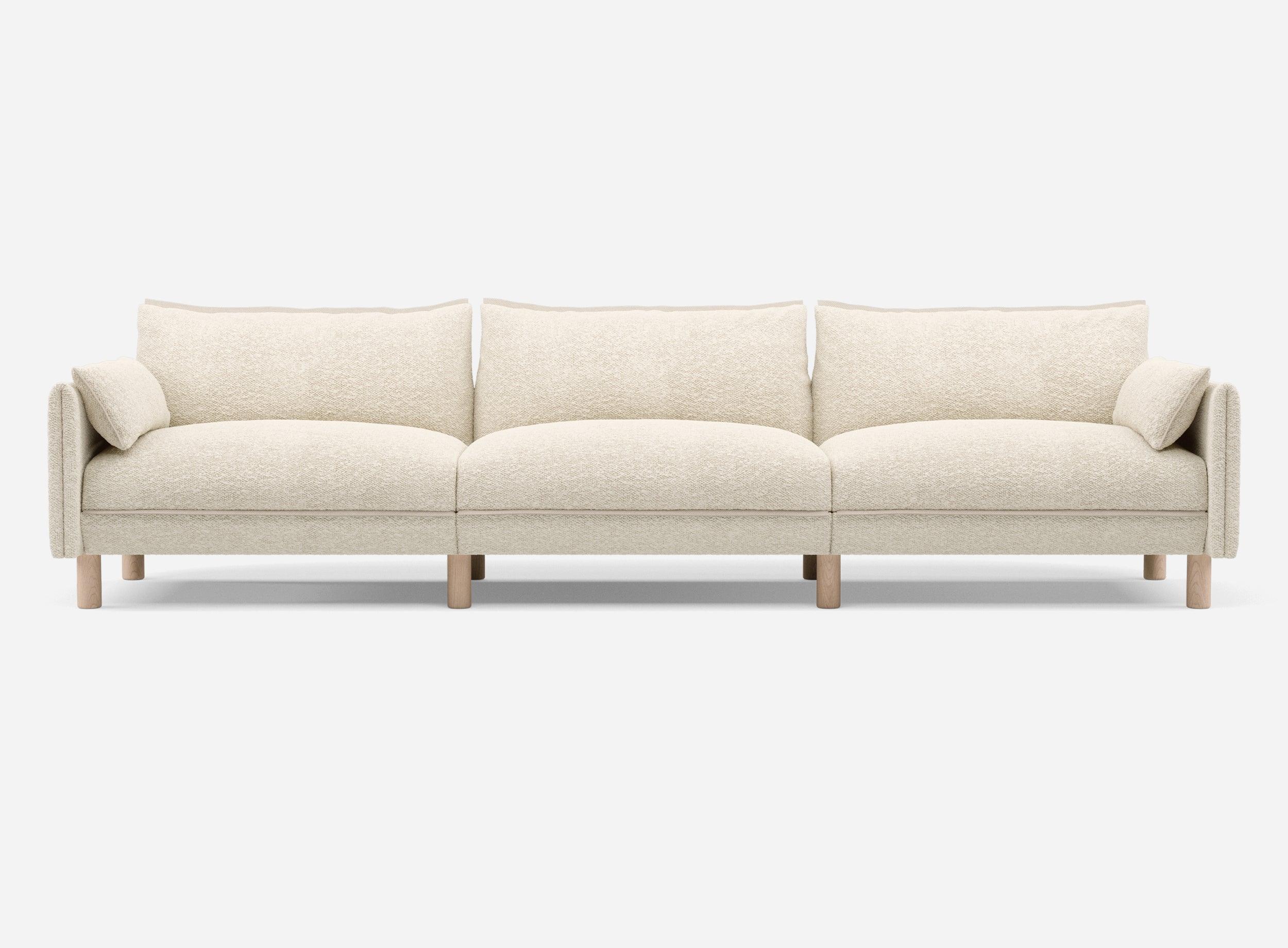 @ Ecru Boucle Jacket | Natural Trim