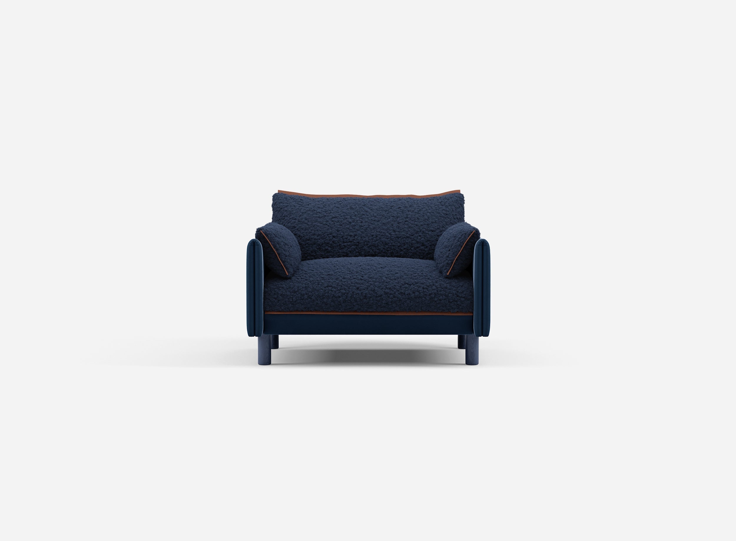 @ Navy Fleece Jacket | Brick Trim