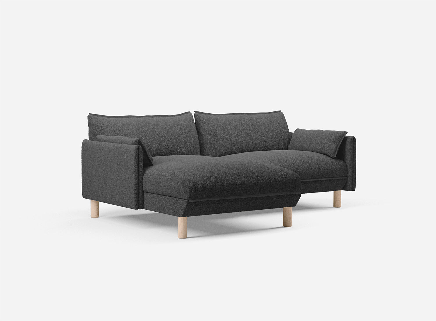 @ Charcoal Boucle Jacket | Charcoal Trim