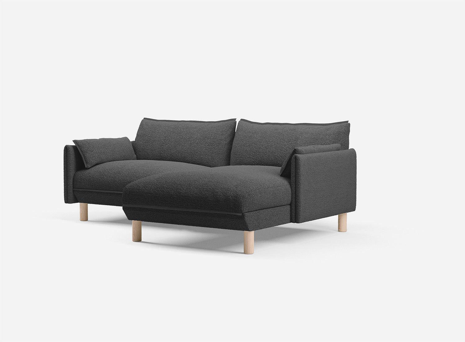 @ Charcoal Boucle Jacket | Charcoal Trim