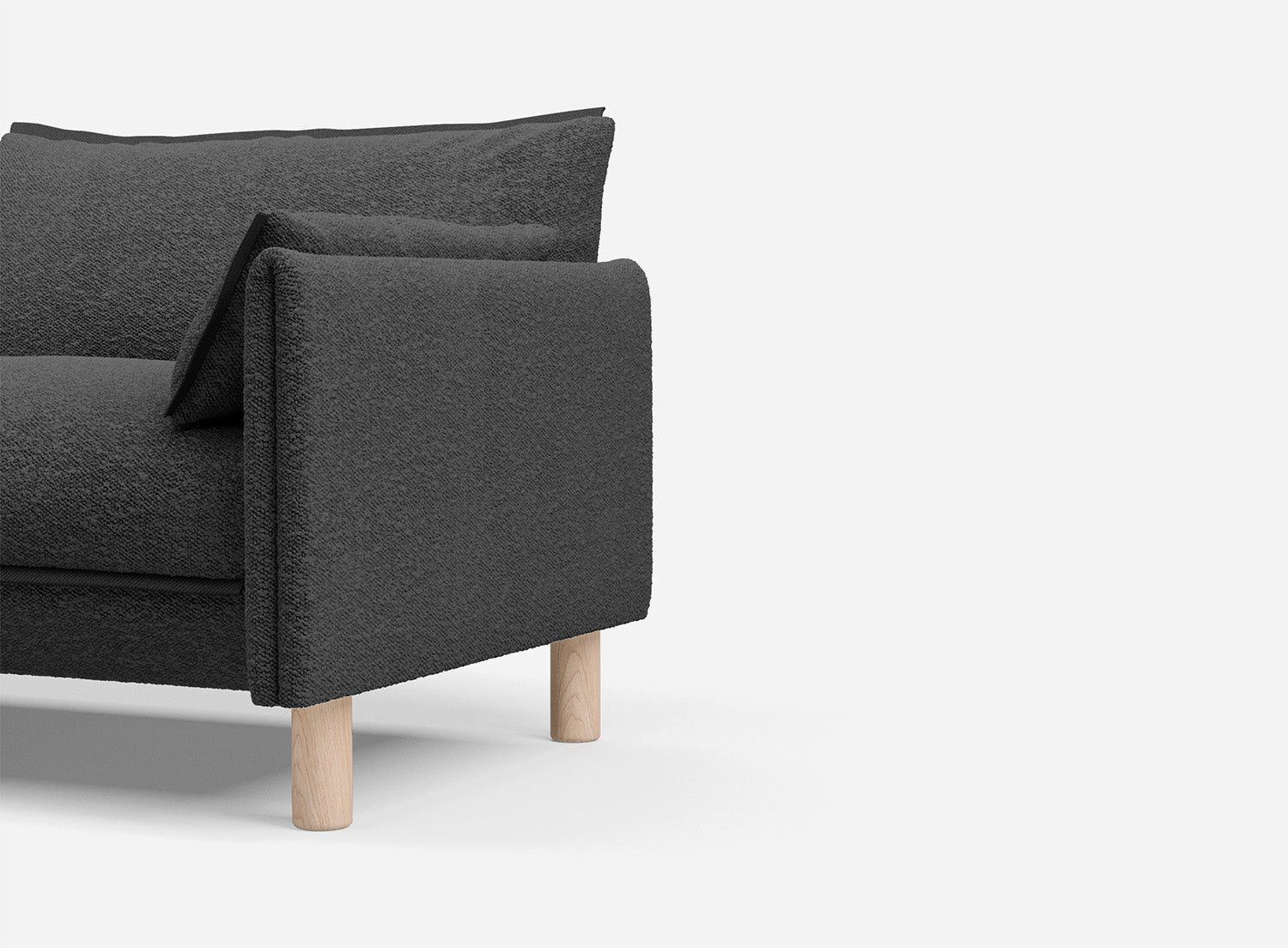 @ Charcoal Boucle Jacket | Charcoal Trim