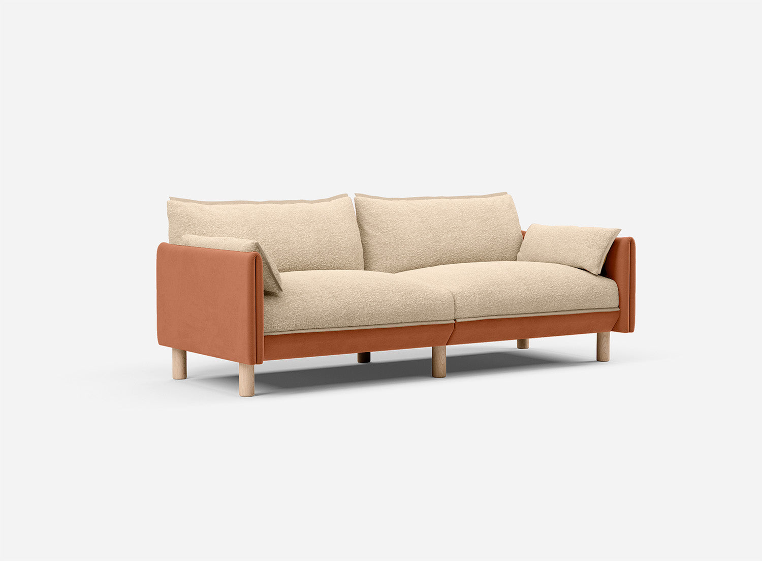 @ Sea Sand Boucle Jacket | Natural Trim