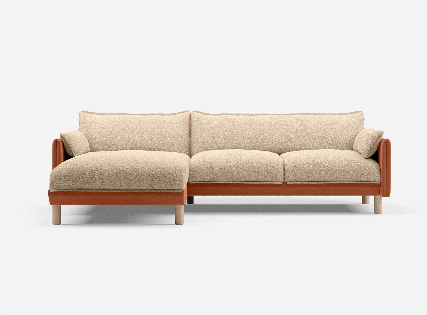 @ Sea Sand Boucle Jacket | Natural Trim