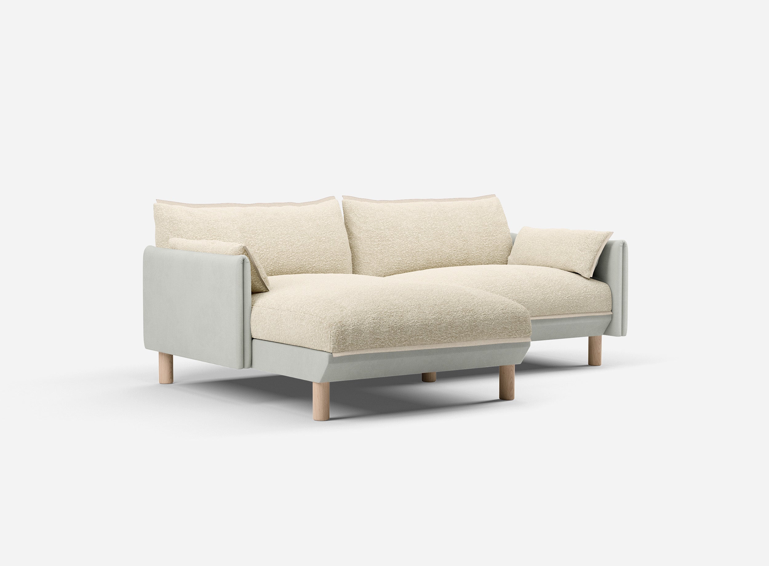 @ Ecru Boucle Jacket | Natural Trim