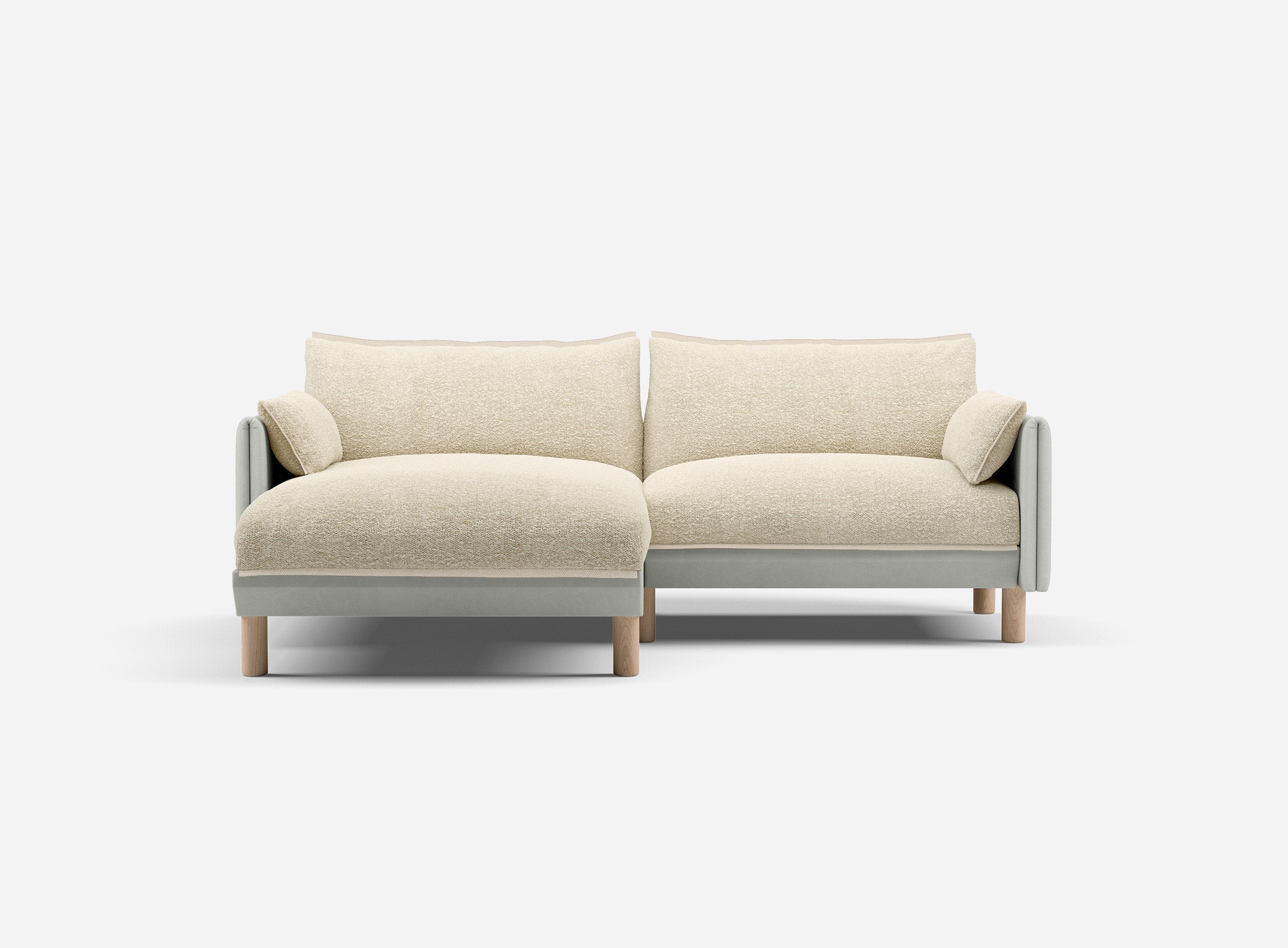 @ Ecru Boucle Jacket | Natural Trim