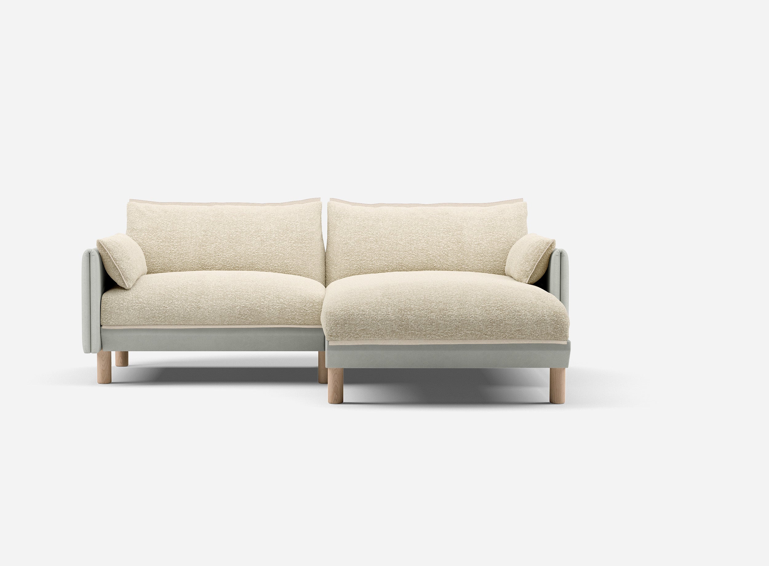 @ Ecru Boucle Jacket | Natural Trim