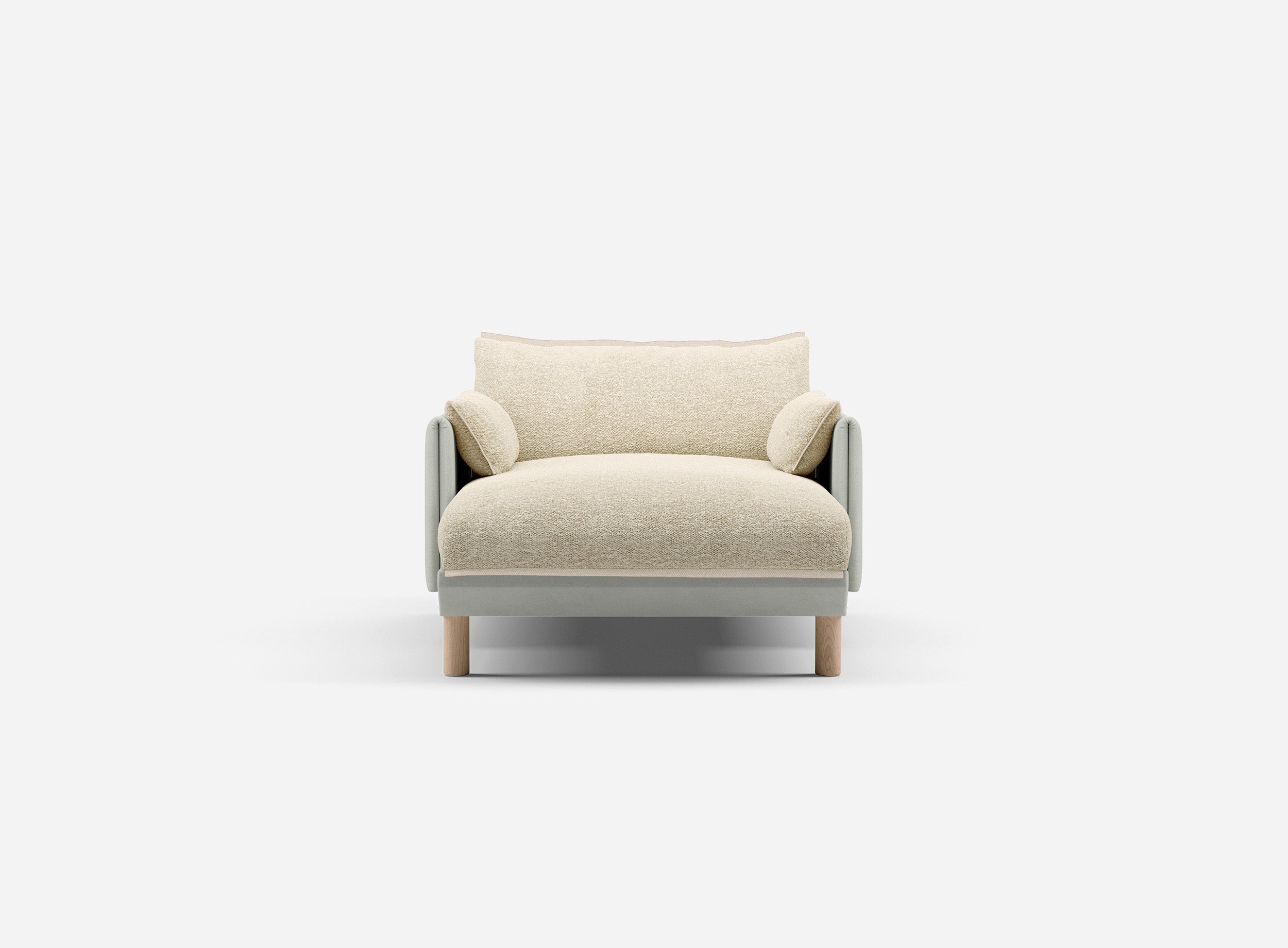 @ Ecru Boucle Jacket | Natural Trim