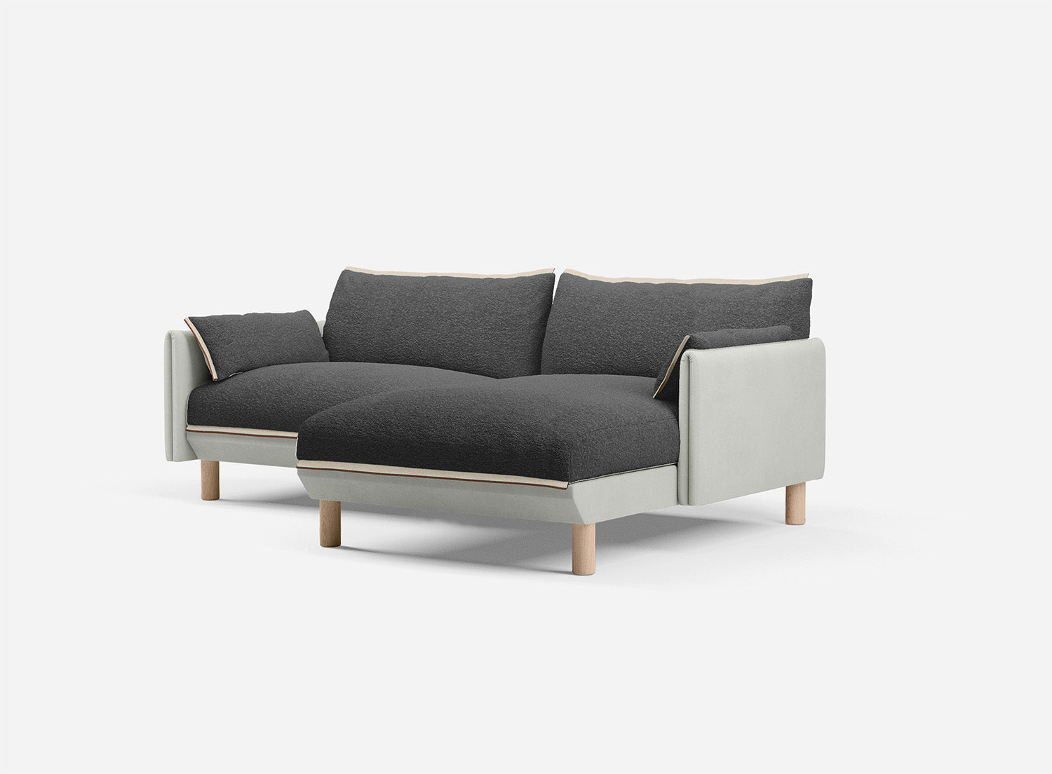 @ Charcoal Boucle Jacket | Charcoal Trim