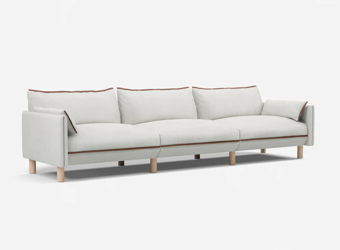 @ Natural Cotton Jacket | Brick Trim