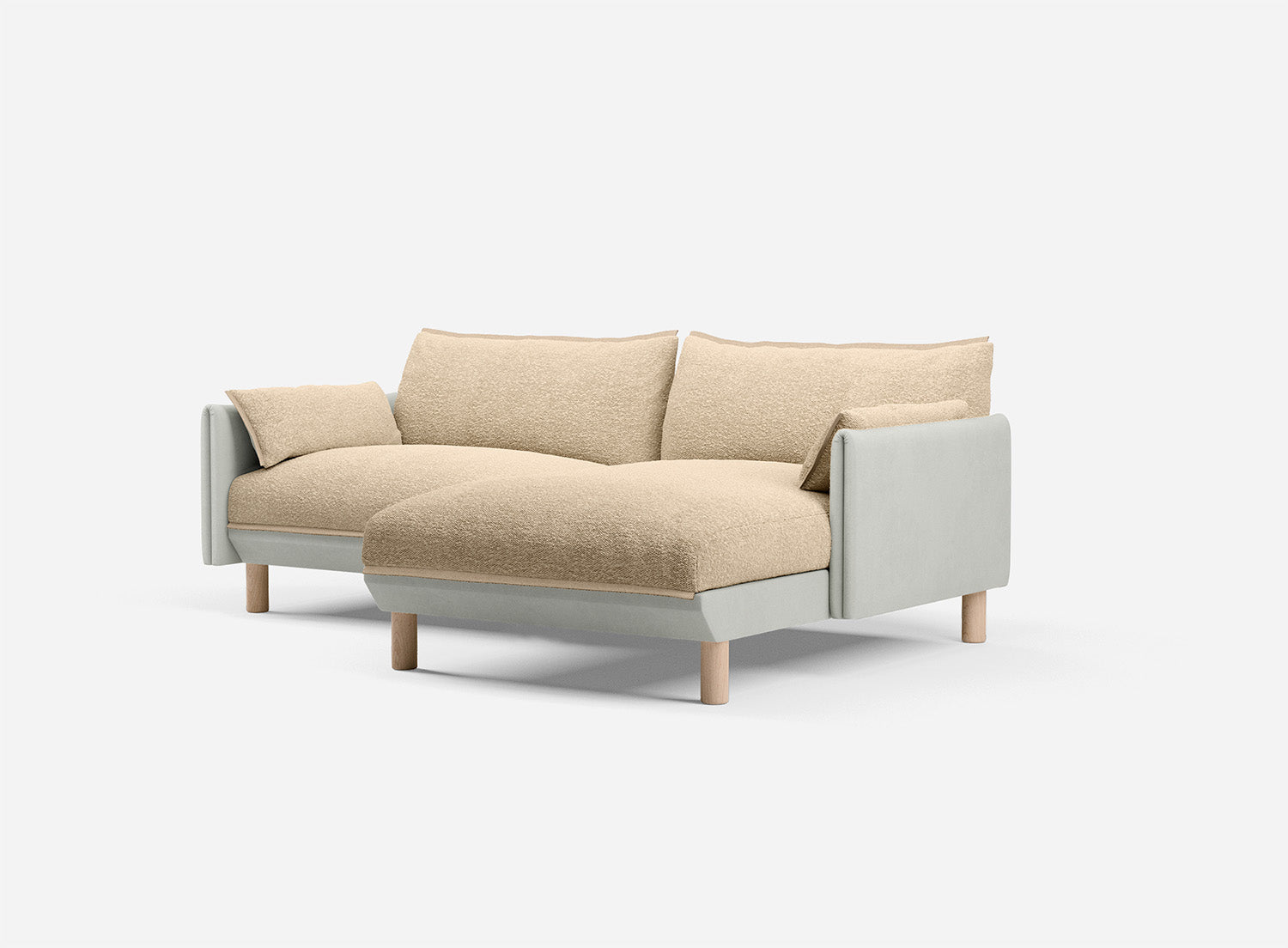 @ Sea Sand Boucle Jacket | Natural Trim