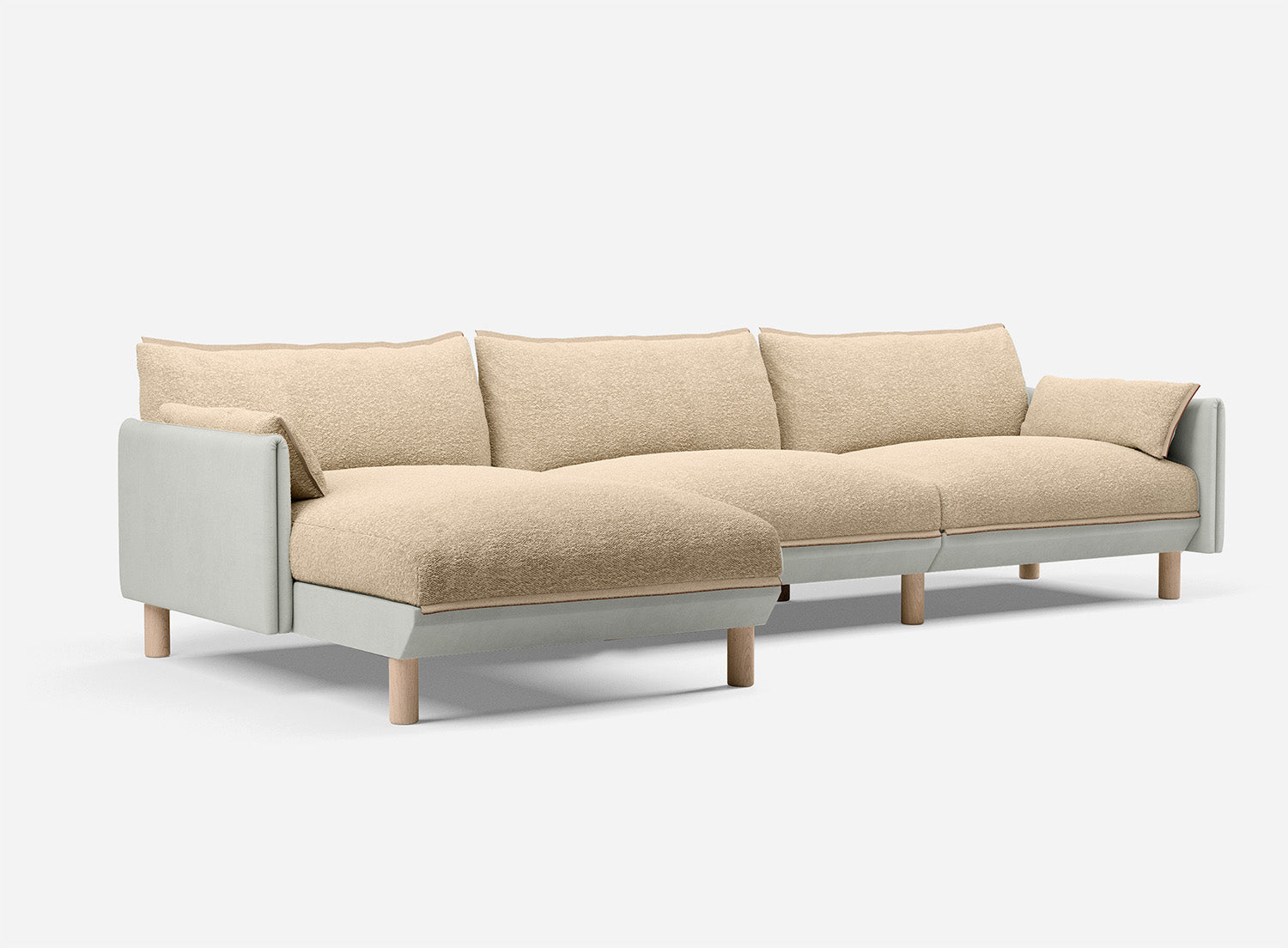 @ Sea Sand Boucle Jacket | Natural Trim