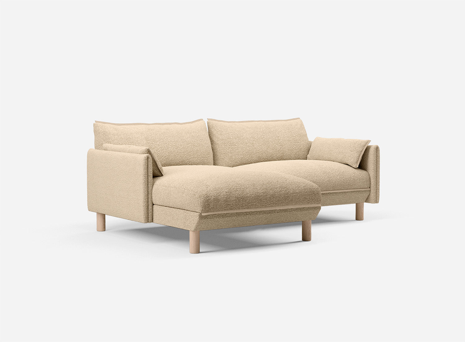 @ Sea Sand Boucle Jacket | Natural Trim