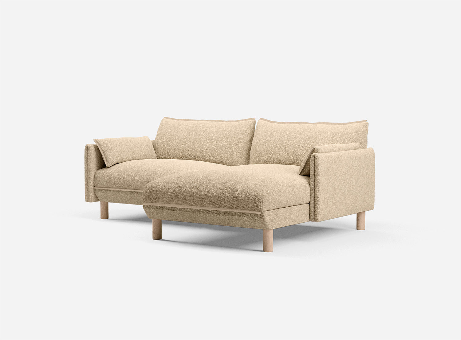 @ Sea Sand Boucle Jacket | Natural Trim