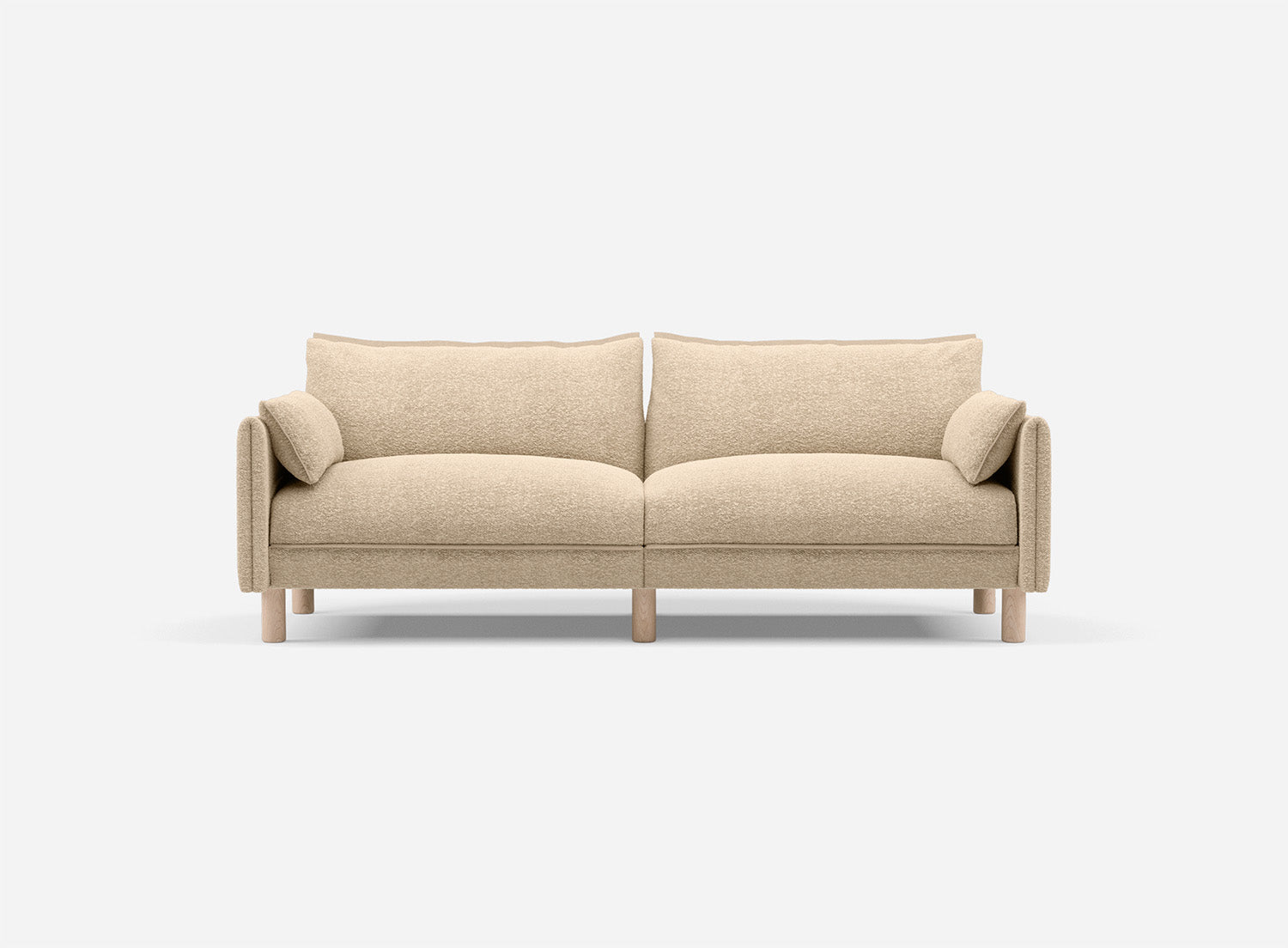 @ Sea Sand Boucle Jacket | Natural Trim