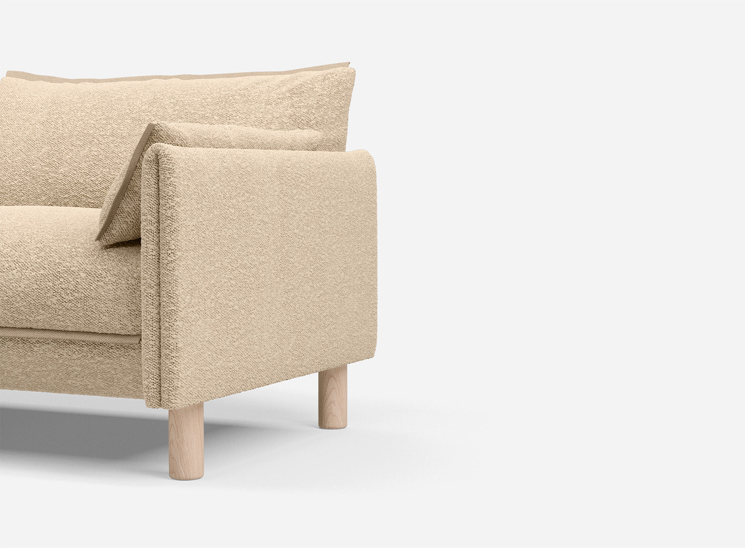 @ Sea Sand Boucle Jacket | Natural Trim