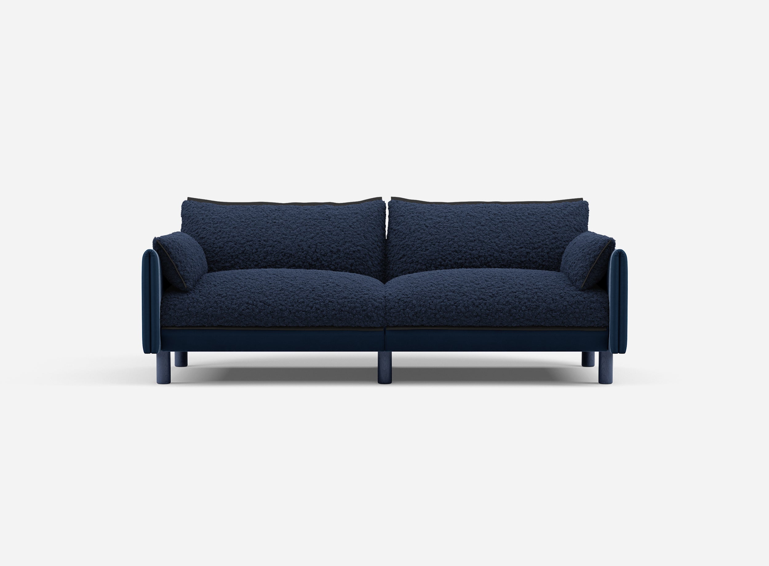 @ Navy Fleece Jacket | Black Trim