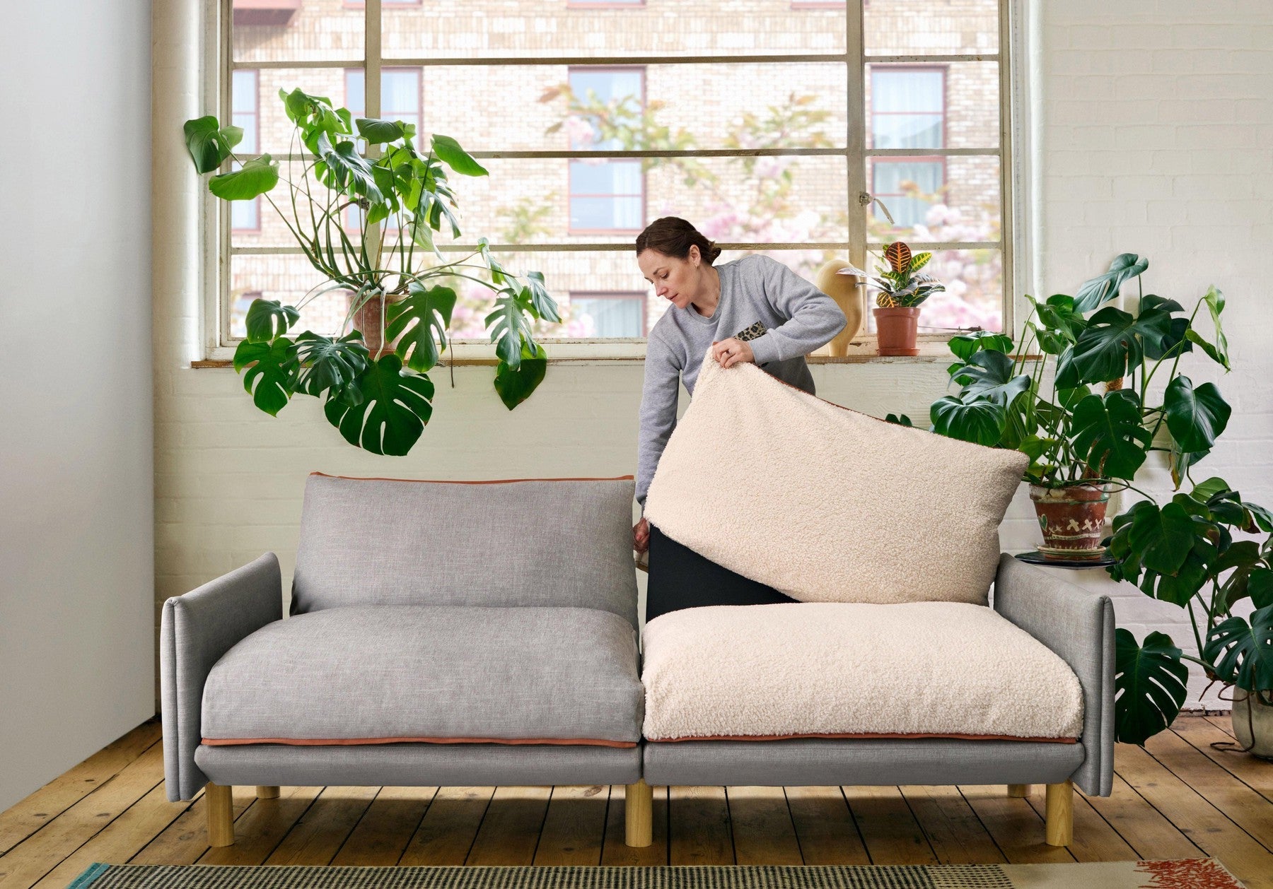 3 Seater Sofa | Ecru Boucle