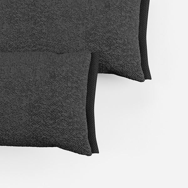 Side Cushions | Charcoal Boucle