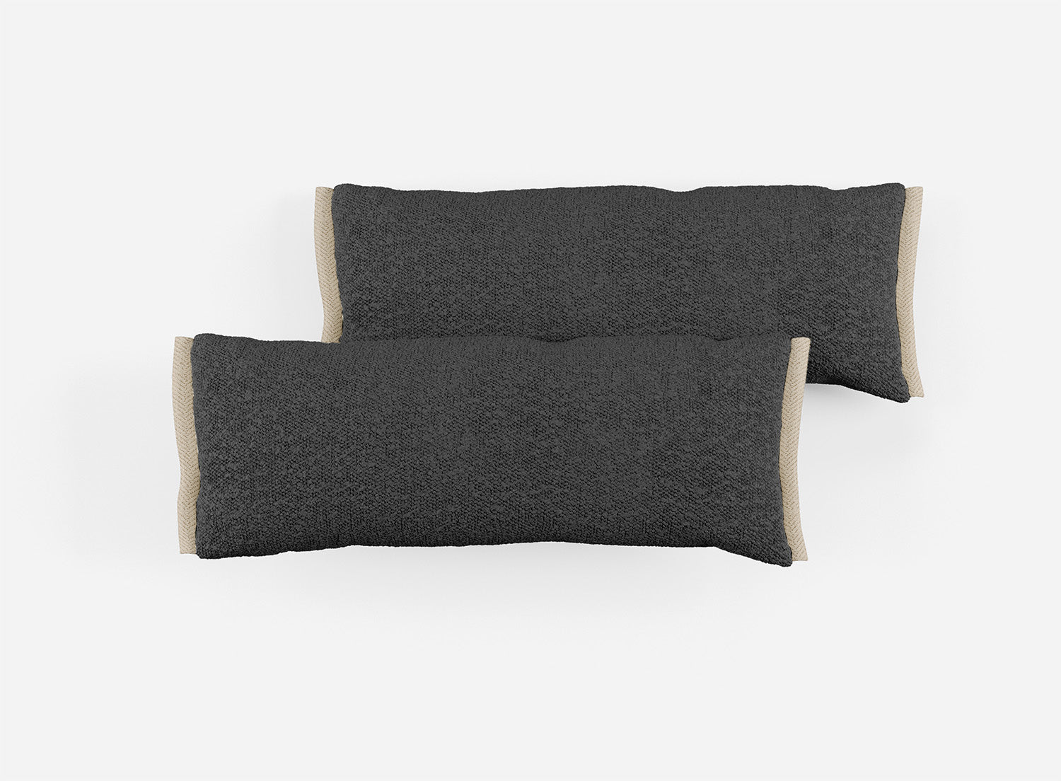 Side Cushions | Charcoal Boucle