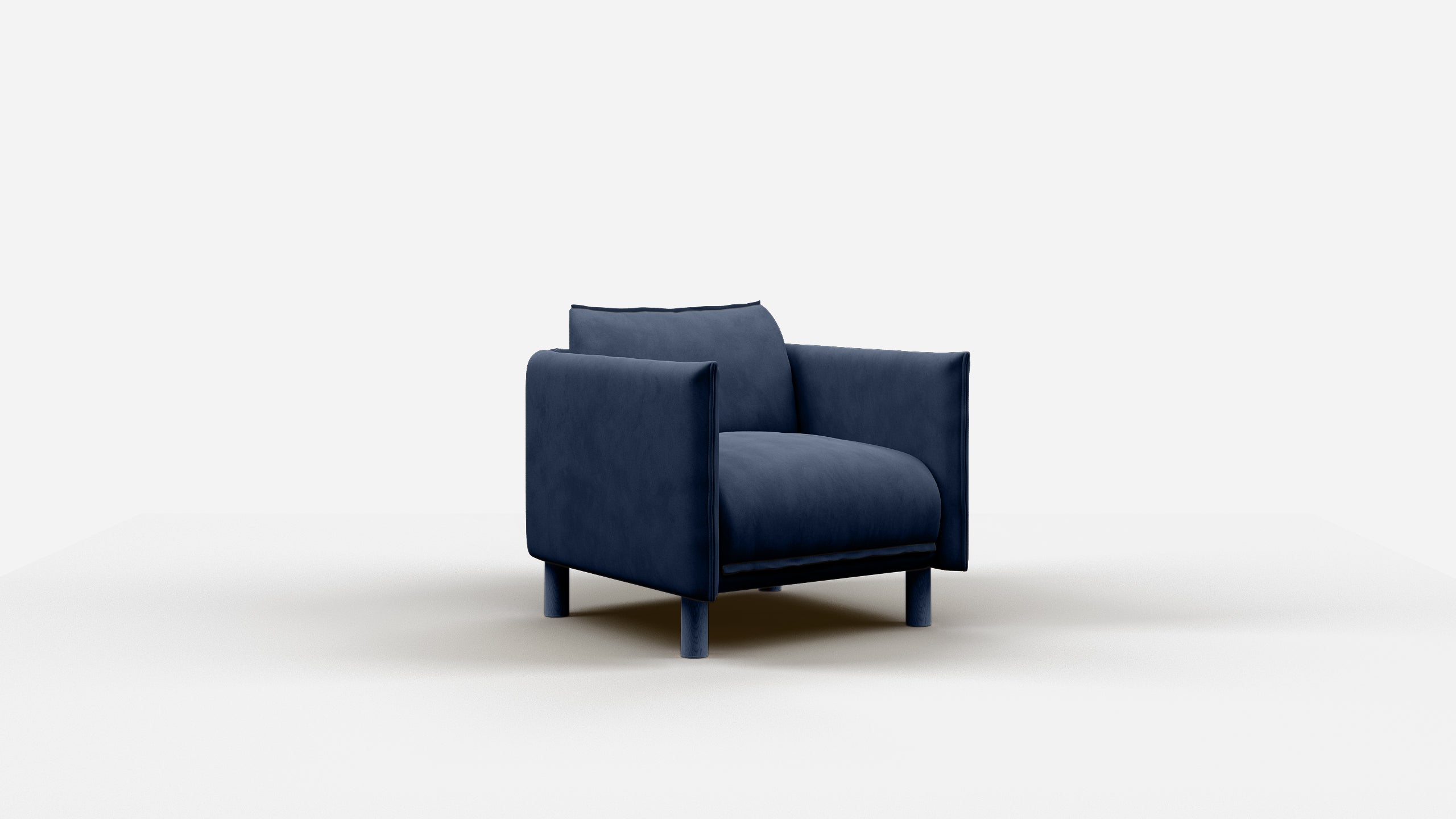 Cozmo Cozy Armchair | Navy Cotton